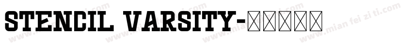 Stencil Varsity字体转换
